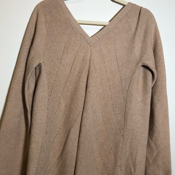 Raffi women’s open Cardigan cashmere small tan - Picture 7 of 8